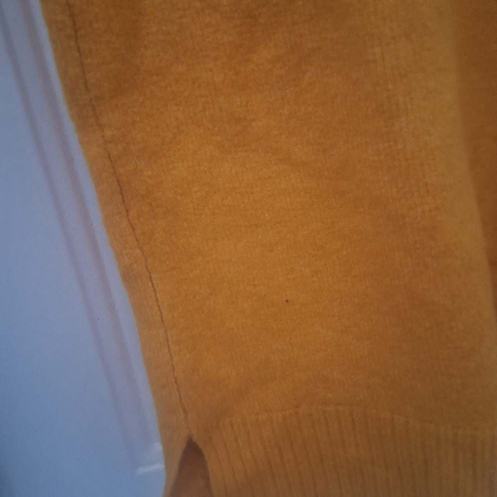 Women's J.Crew Super Soft Yarn Mustard Yellow Crewneck Sweater NWT - Picture 3 of 11